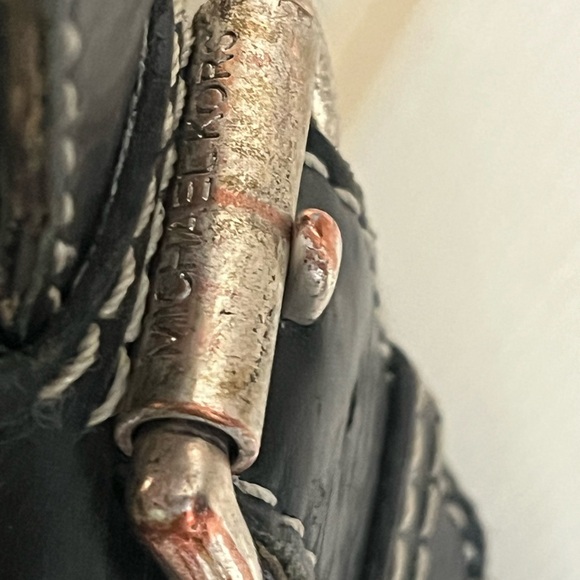 Michael kor Black Leather shoulder Bag vintage - Picture 9 of 13